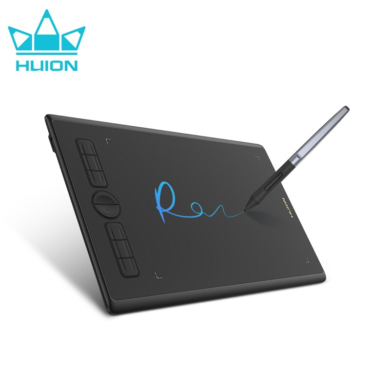 HUION Inspiroy H580X Graphics Tablet For Beginners Drawing 10th Anniversary Pen Tablet Android Support With 8 Programmable Keys