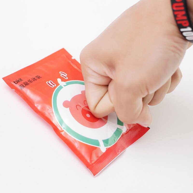 Portable Travel Reusable Instant Ice Pack Summer Cartoon Cold Ice Bag Color Random