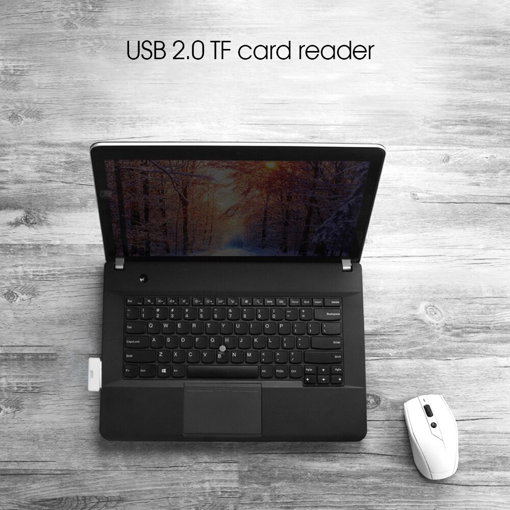 Kebidumei Computer USB 2.0 Micro SD Card Reader For Laptop TF Flash Memory Card Reader Mini Adapter