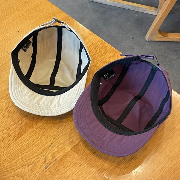 Outdoor Quick-Dry Baseball Cap Women's Japanese Short Brim Baseball Hat Men and Women Street Soft Brim Five-Piece Sun Hat