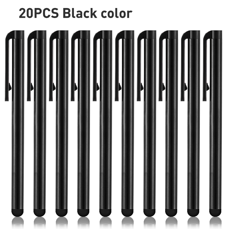 20pcs Stylus Pen for Capacitive Screen Universal Touch Pen Drawing Writting Pencil Accessories for Android Phone Tablet Notebook: 20pcs black