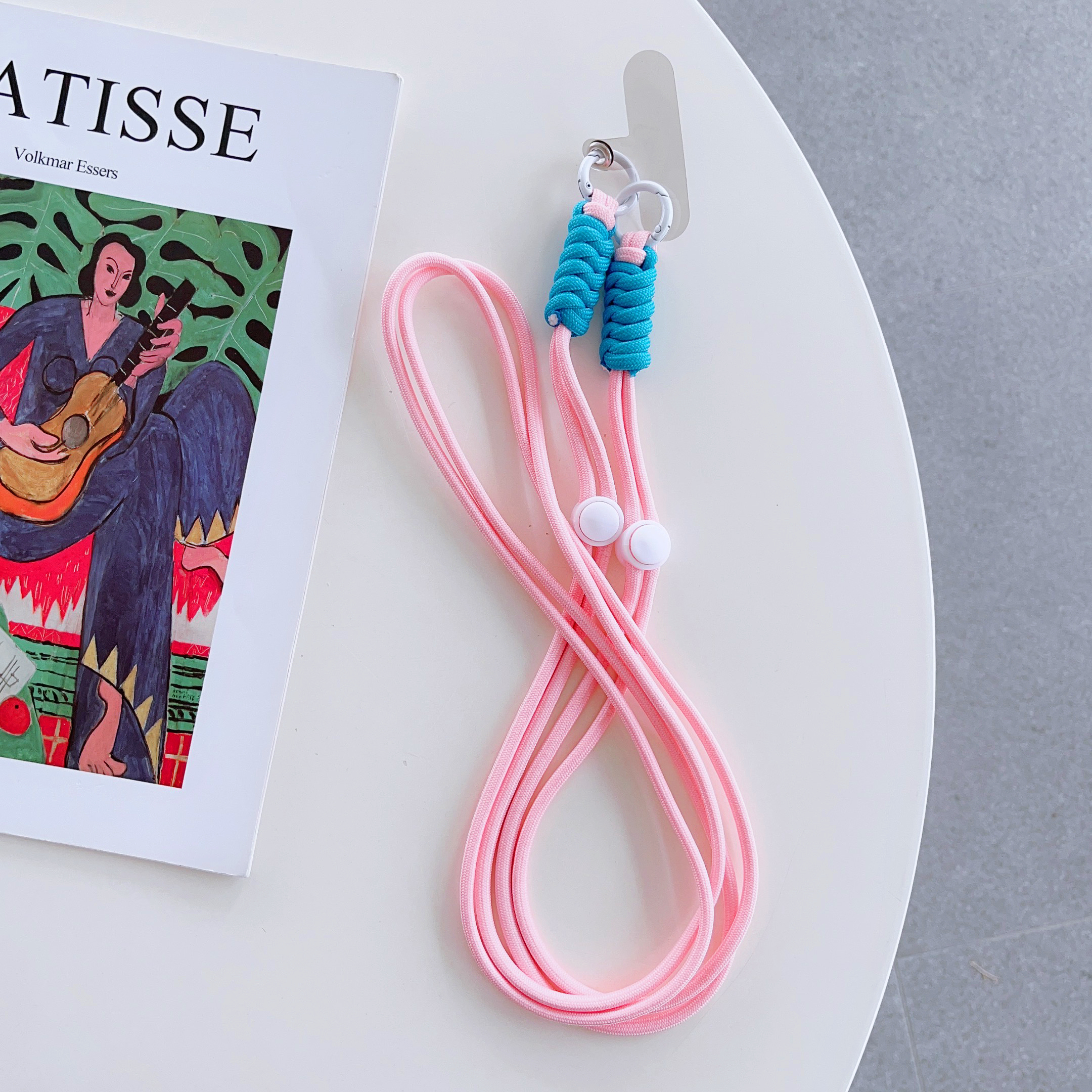 Cordón para teléfono móvil, cuerda cruzada para teléfono móvil, cuerda cruzada para bolso de mujer, cuerda antipérdida multiusos, nueva: Negro