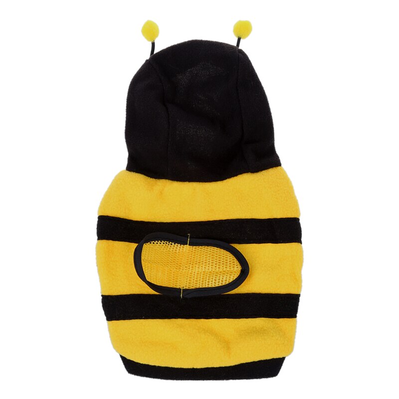 Warm Pluche Bee Type Hoodie Pet Hond Kat Puppy Jas Trui Bovenkleding Maat S: Default Title