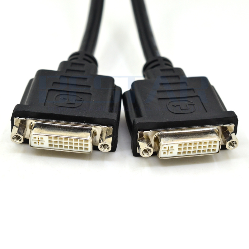 Adaptador DMS-59 Para DVI E VGA - Divisor De Sinal 15cm, Permite 2 Monitores Simultâneos - Cablecc
