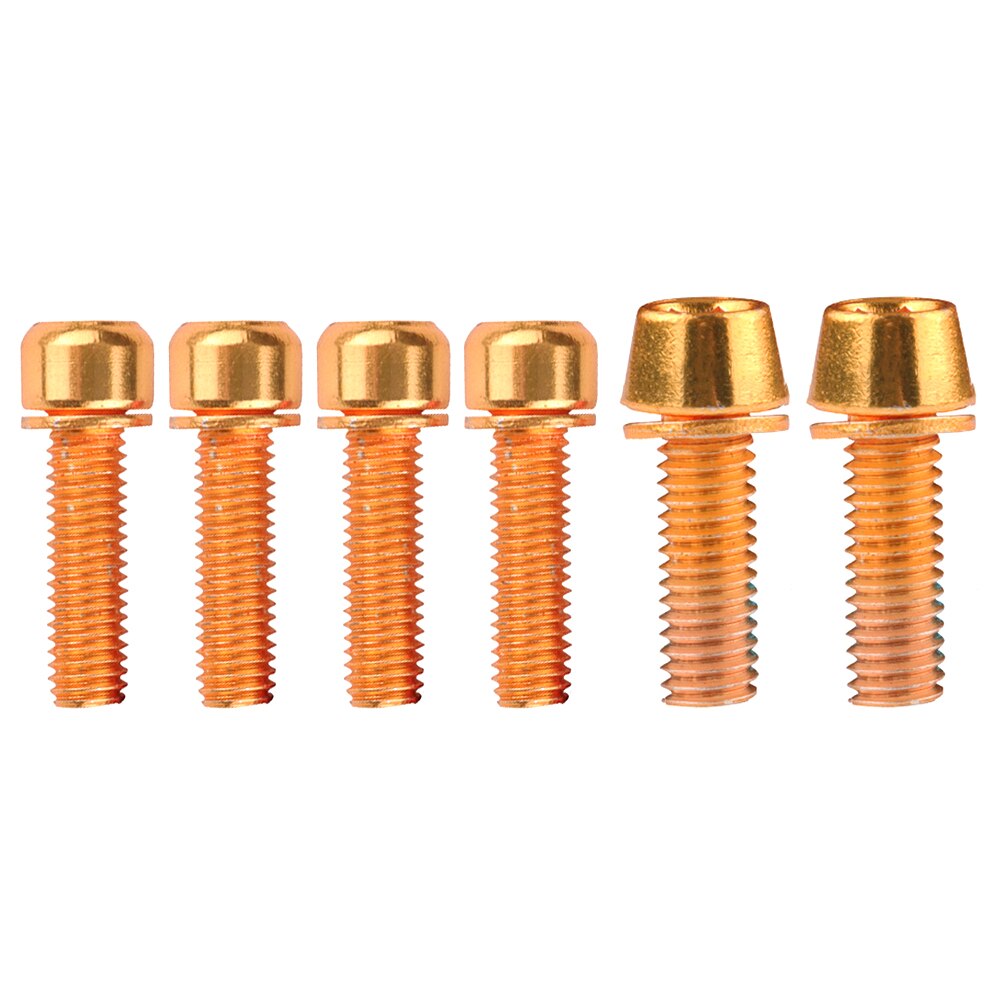 Mountain Bike Handlebar Screw Colorful Stainless Steel Screw Stem Riser Screws Bolts Cycling Accessories Bicycle Handlebar Screw: Style 5