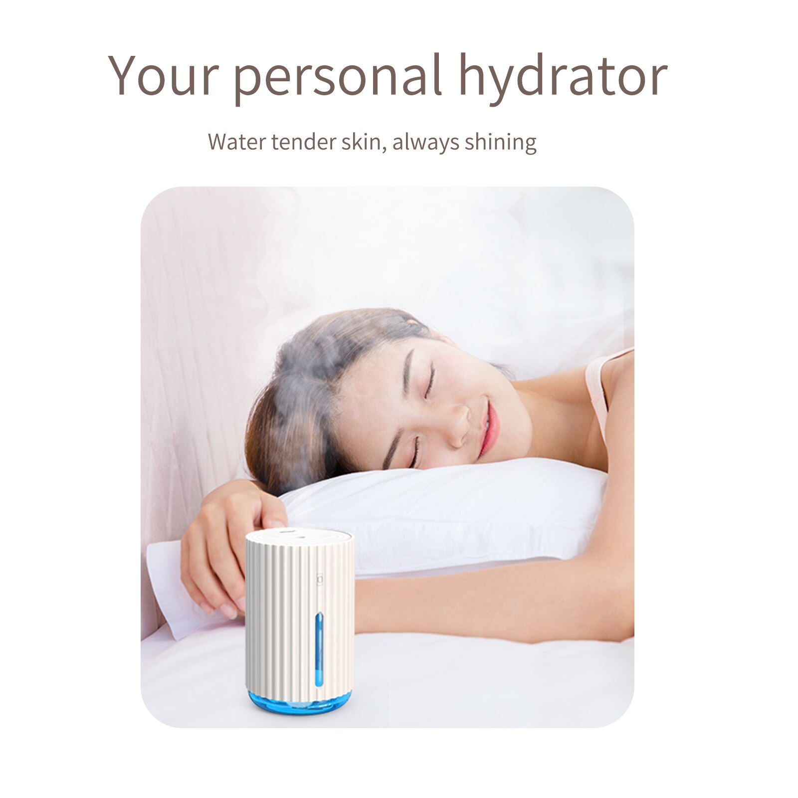 Draadloze Luchtbevochtiger Usb Portbale Aroma Diffuser 320Ml Batterij Oplaadbare Umidificador Essentiële Olie Humidificador