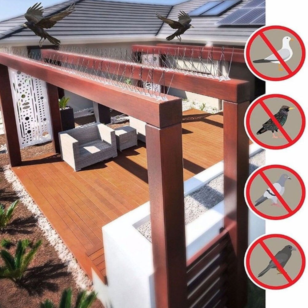 Bird Plastic Repeller Stainless Steel Bird Spikes Eco-friendly Roof ...