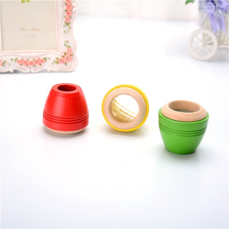 Houten Multi Randen Caleidoscoop Cartoon Bee Eye Effect Prisma Interessante Educatief Speelgoed Voor Kinderen Leren Verjaardagscadeautjes: Cylinder Shape