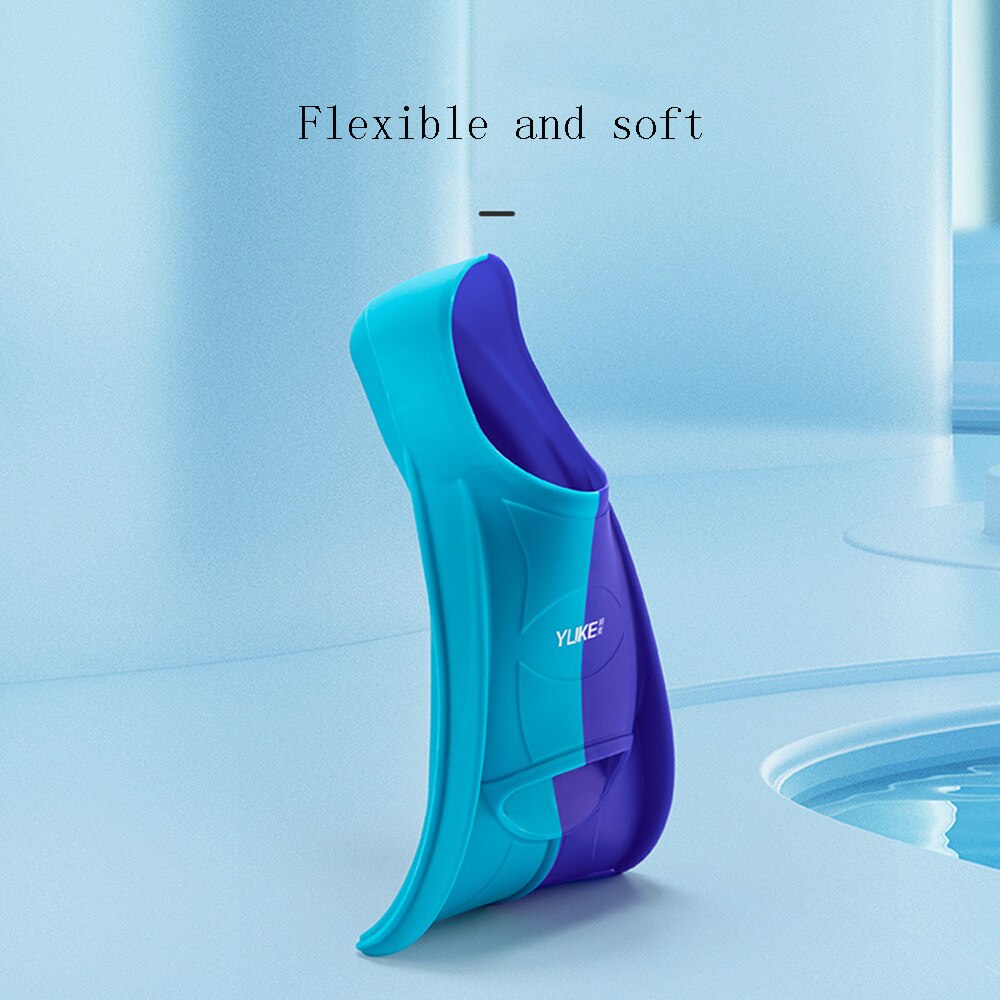 Adult And Children Scuba Diving Training Fins Men And Women Freestyle Breaststroke Silicone Short Fins Equipment