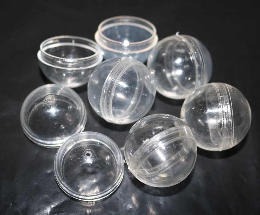 30Pieces Diameter:28mm Empty Plastic Toy Capsule Egg shell Vending Machine Round Clear Plastic Capsule -Food grade PS