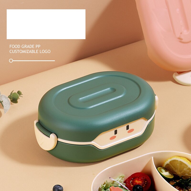 780ml søte bento matpakke kawaii for barn skolebarn japansk stil oppbevaring mat kjøkken beholder plastbærer