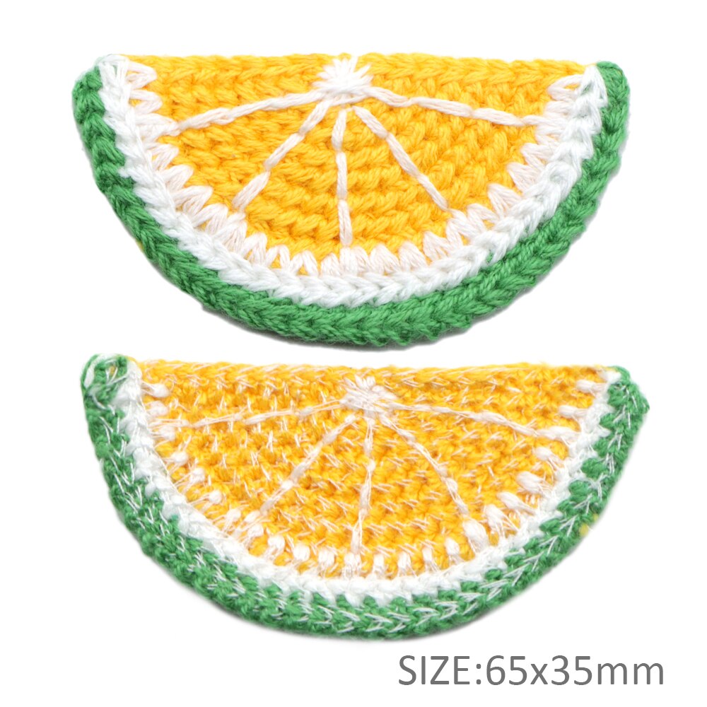 10pcs Handmade Woolen Yarn Crochet Knitted Carrot applique Patchwork DIY needlework sewing accessories Cloth patch,10Yc12529: 1107838001