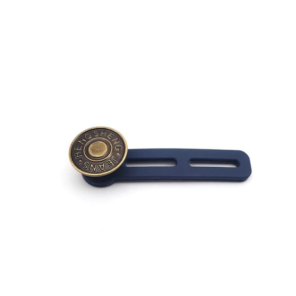 6 pezzi bottoni per cucire Jeans regolabili bottone retrattile pantaloni in metallo Extender Jeans retrattili bottone in vita accessori per cucire: Black