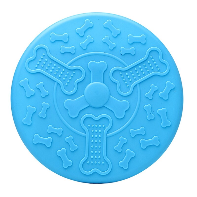 18 Cm Fun Toy Flying Disc Perfect Disc Toy Dog Training Throwing Catch Playing 23GA: Blue