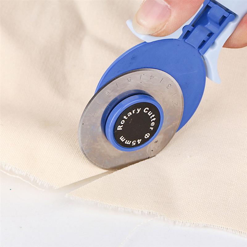 1Pc Cloth Cutter Cloth Material Tailor Rotary Cloth Patches Cutting Wheel Cutting Machine Clipper Cutter