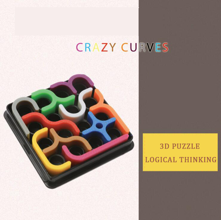 3D Intelligence Puzzle fou courbe Sudoku Puzzle jeux géométrique ligne matrice Puzzle jouets pour enfants apprentissage jouet