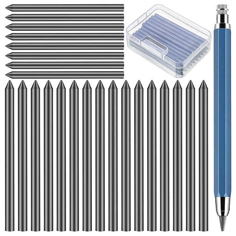 24Stck von 5,6mm Mechanische Bleistift Minen, Zeichnung Bleistift Minen, für Kunst Maler, künstler Skizzen und Zeichnung: Blau