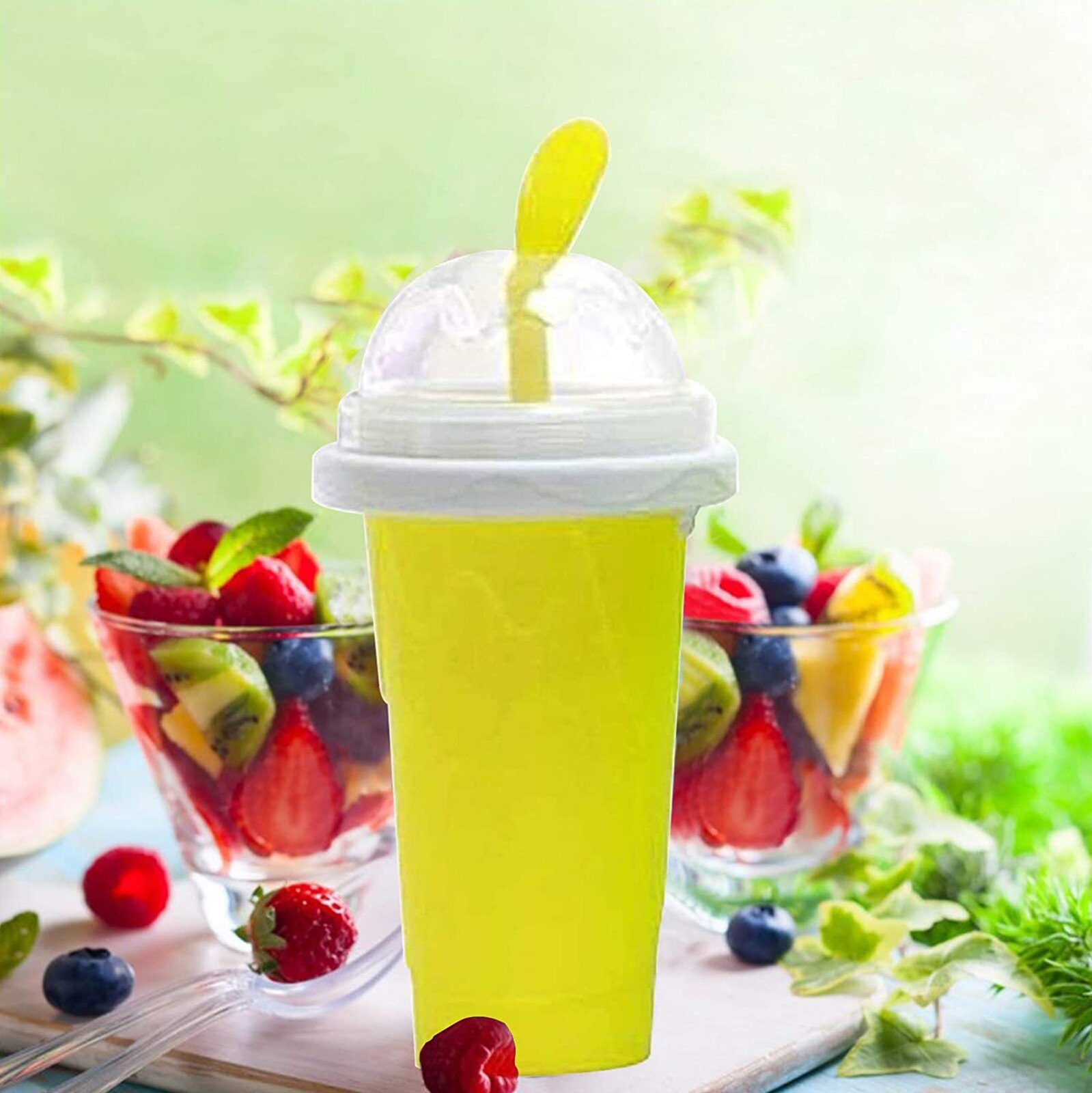 250ML Cooling Cup, Double Cup, DIY Ice Cream Cooling Cup for Children and Family Fast And Squeez: D