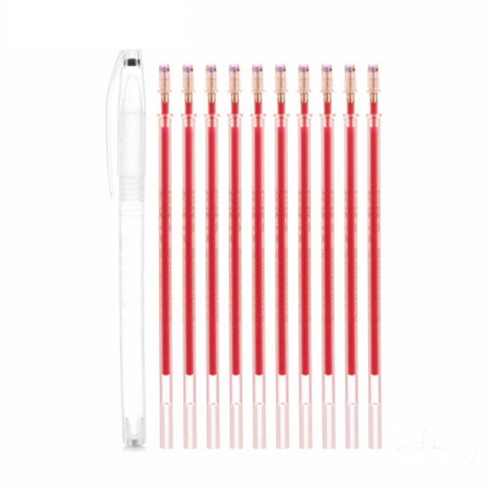 11Pcs/lot DIY Sewing High Temperature Disappearing Pen Fabric Markers Pencil Fade Out for Drawing Lines Disappearing Marker Pens: RD