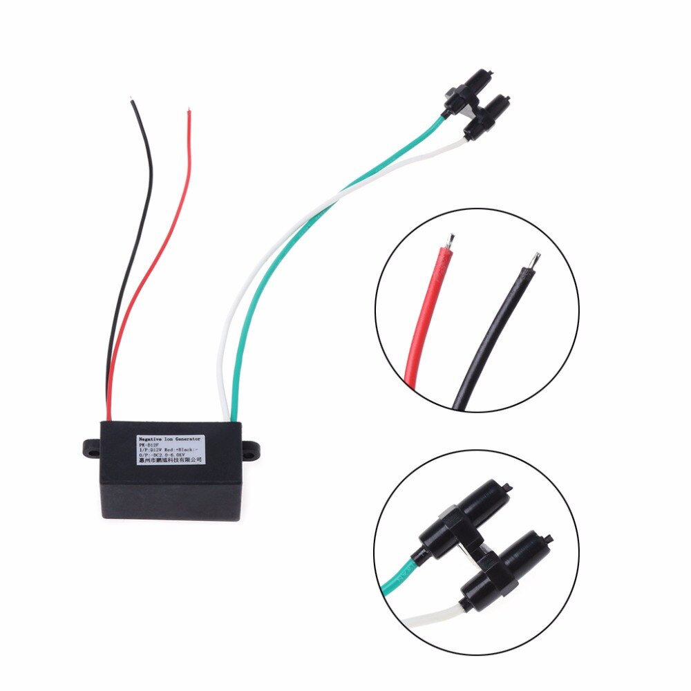 MEXI 42x24x21mm Double-head Anion Generator DIY Ionizer Airborne Air Purifiers Negative Ion Module Cleaner