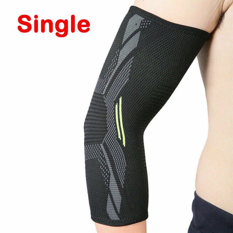 Elbow Brace Basketbal Tennis Golfer Gym Artritis Arm Mouw Black Wrap Bandage Compressie Mouwen