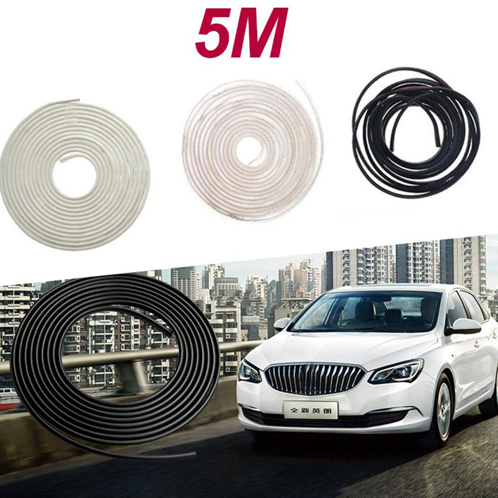 Bande de Protection anti-rayures pour voiture Type U 5M/8M, Protection contre les rayures pour moulage, anti-frottements, bande de caoutchouc pour bricolage