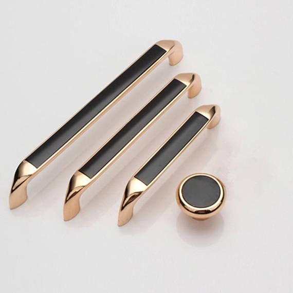 3.75 '' 5 '' 6.3 '' rose guld sort kommode knapper skuffe trækker håndtag knapper køkkenskab dørhåndtag knop moderne pull hardware