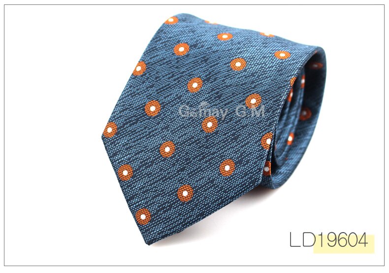 Paisley slips til mænd klassiske silke slips herre jakkesæt slips 7.5cm stribet hals slips til bryllup virksomhed: Ld19604