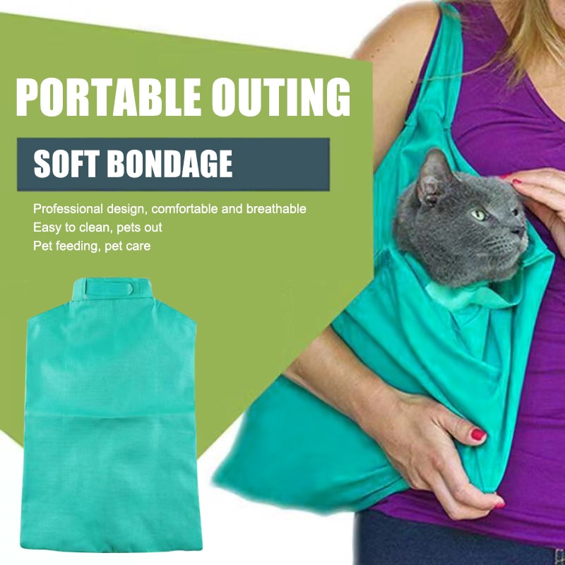 Cat Carrier and Groom Bag for Vet Visits Medication Administration Bathing Nail Trimming and Car Travel LAD: Default Title