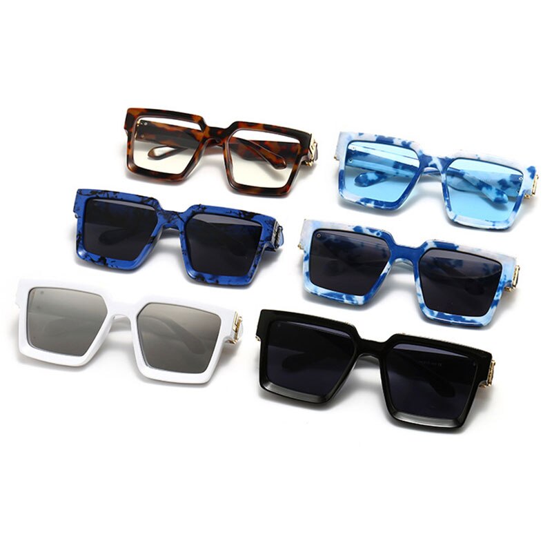 HBK-Gafas de ordenador de plástico Vintage para hombre y mujer, lentes ópticas cuadradas y transparentes, con montura Anti luz azul, Retro