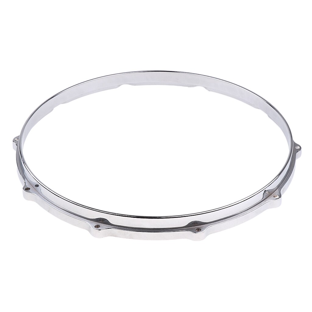1 Pair Aluminum Alloy Snare Drum Hoop Ring Rim for 14'' Snare Drum