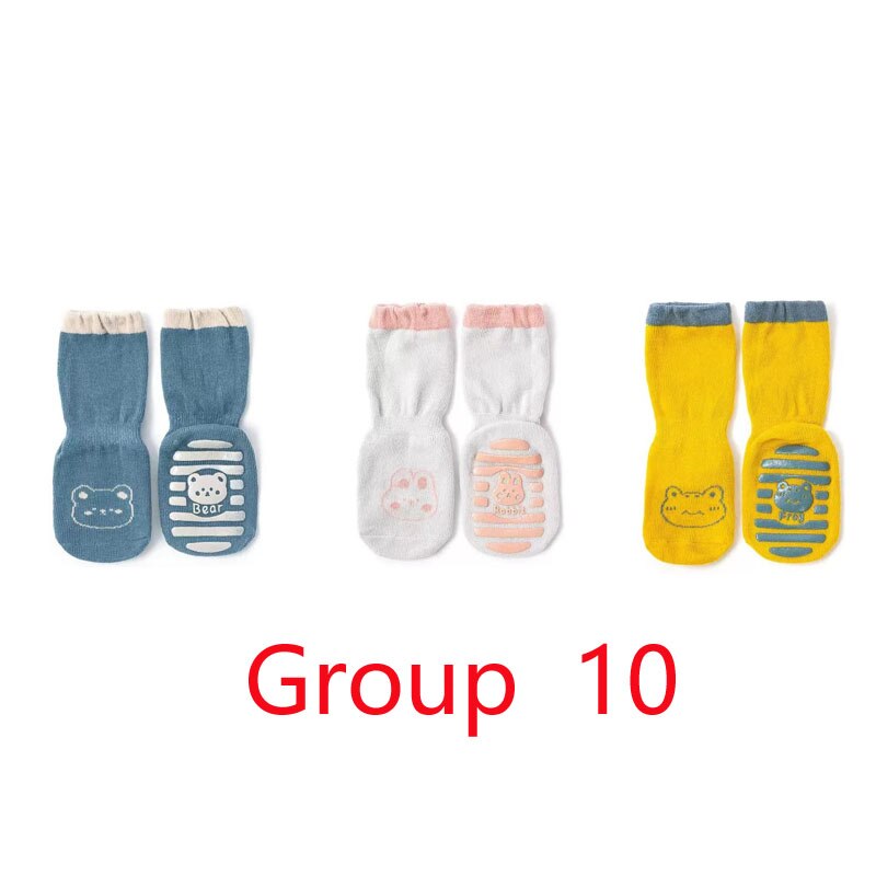 3 Pcs Baby Boy Socks Newborn Infant Socks Baby Socks Girl Non Slip Socks Baby Girls Knee Length Socks 0-3t Kids Socks: Group 10 / M(1-3T)