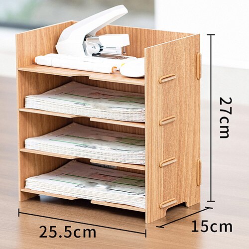 Support de rangement en bois pour CD, présentoir pour fichiers vidéo DVD, boîte de rangement pour CD: 4