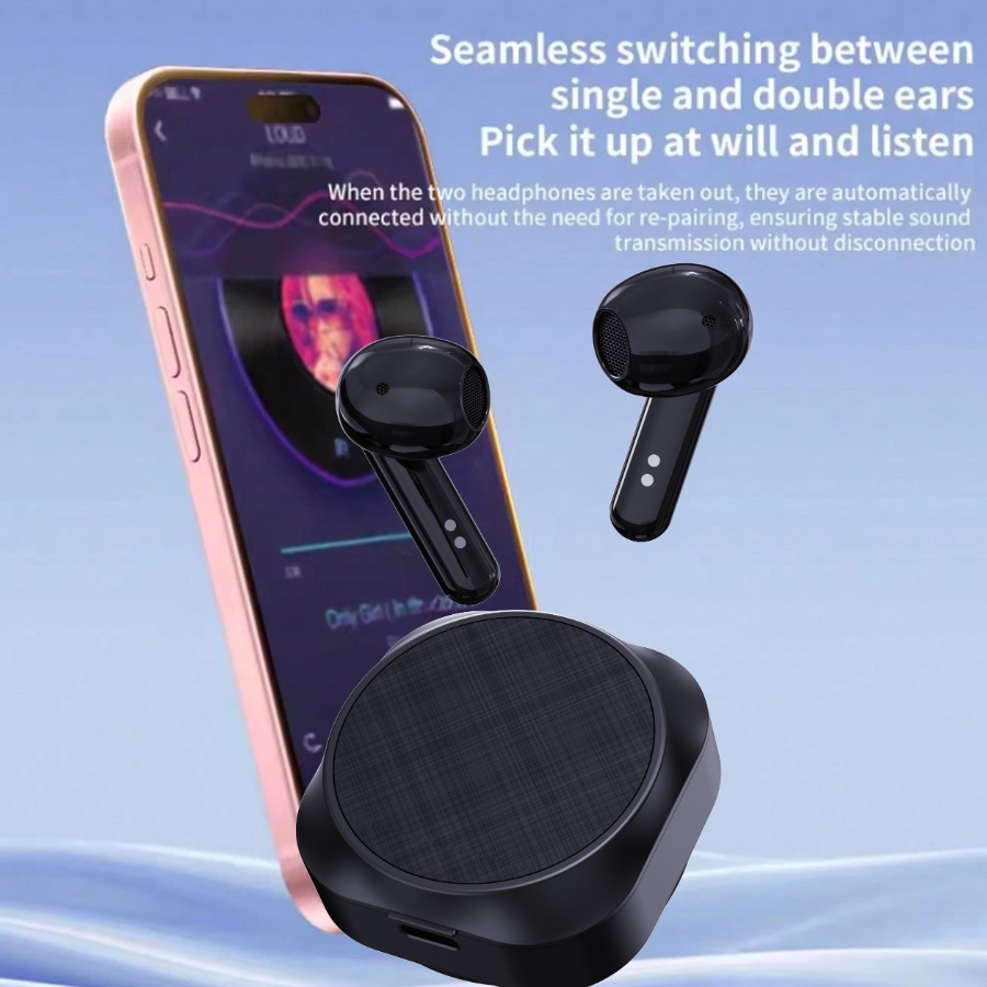 Kick-pop anc wireless headphones , , 40 db,  noise-canceling earbuds, bluetooth , 5.3- earbuds with , 6 microphones, enc hd call headset, transparency mode