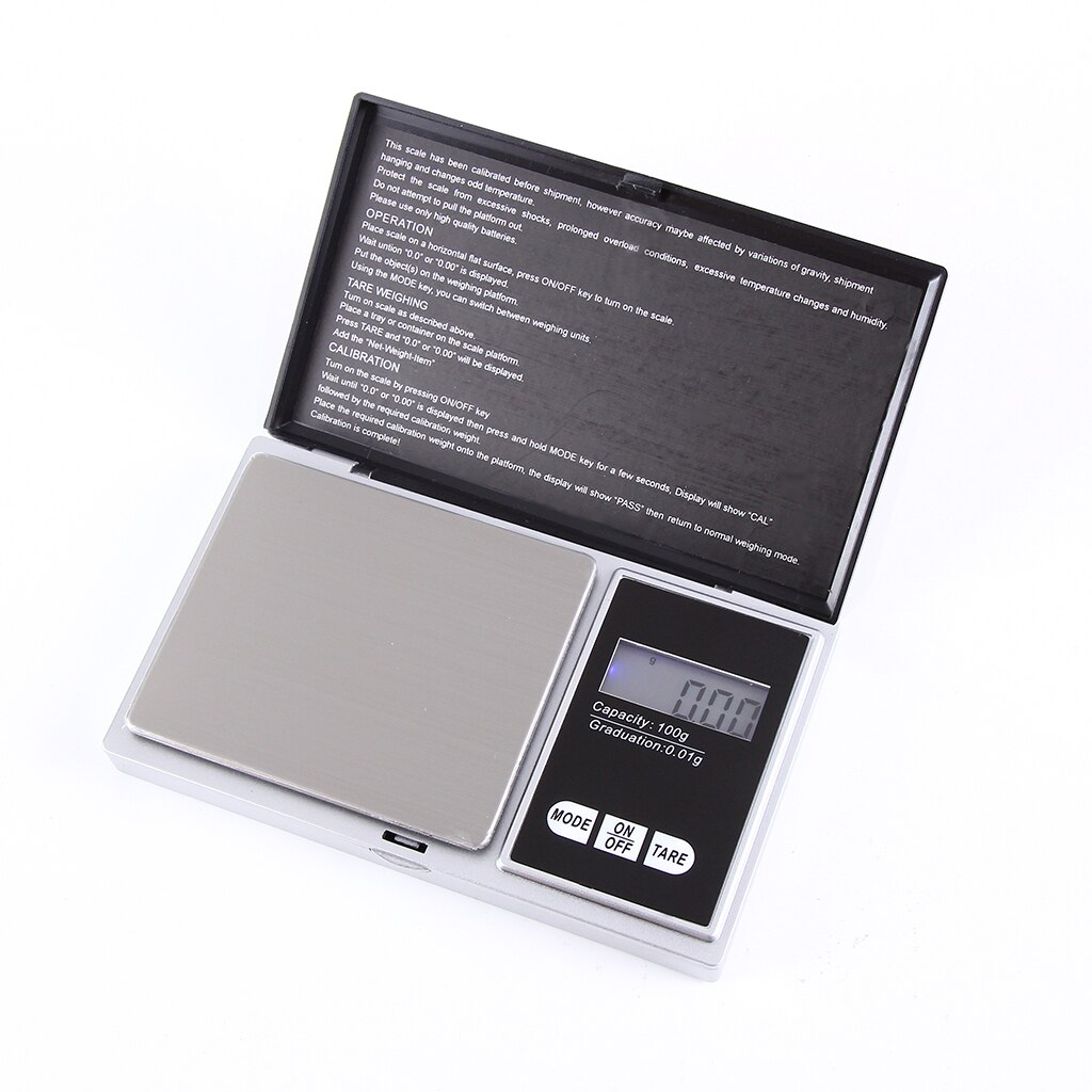 Mini Digital Scale Electronic Pocket Jewelry Gram Balance Scale Silver