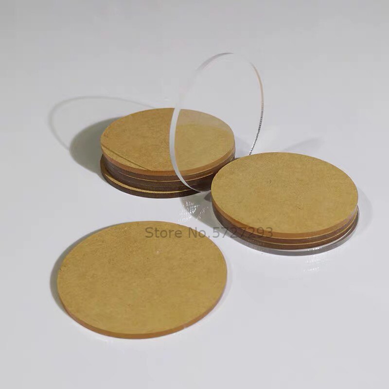 10pcs/lot 4inch Diameter Acrylic Circle Disc Round 1/8" Thick Transparent Clear Lucite Plexiglass Sheet
