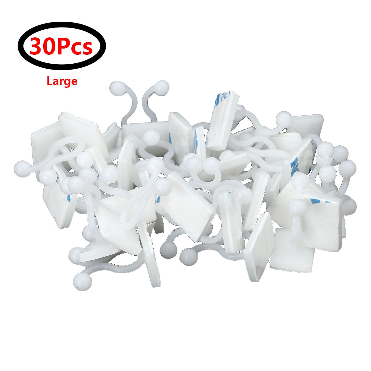 30Pcs Rattan Plant Climbing Clips Plant Climbing Wall Fixture Binding Support Clips Self-Adhesive Hooks Plant Vine Traction Home