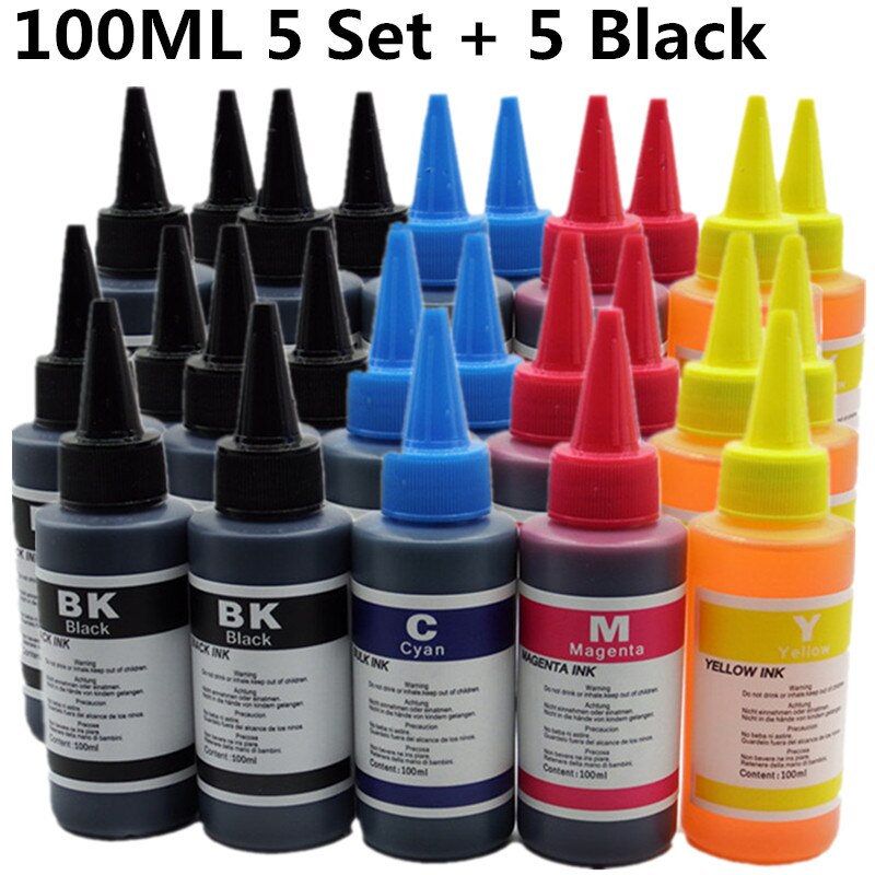 Color Universal Reill Kit de tinta de impresora Bluetooth para Epson Stylus SX215 SX218 SX400 SX405 SX405WiFi SX410 SX415 SX510W de inyección de tinta