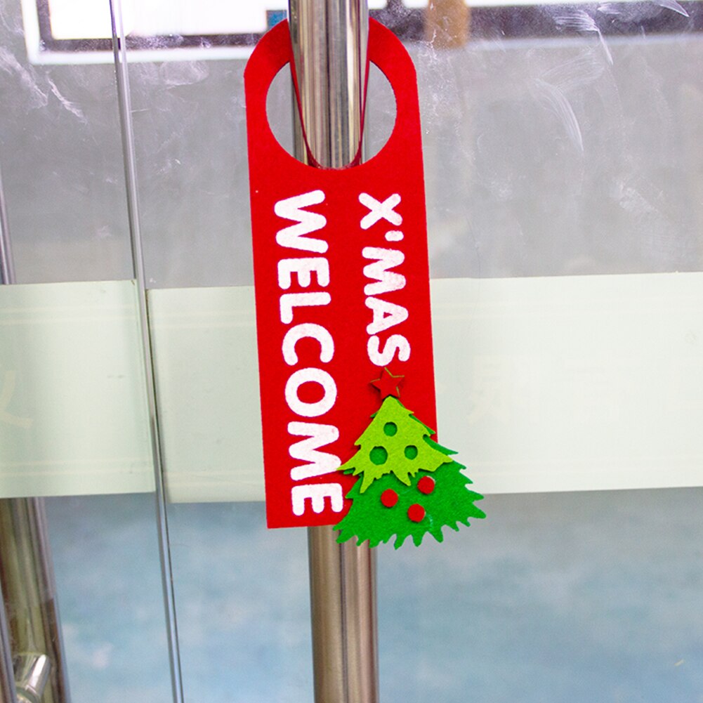 Jul filt xmas velkommen dørplade hængende fest retning tegn vedhæng ornamenter år jul atmosfære dekoration