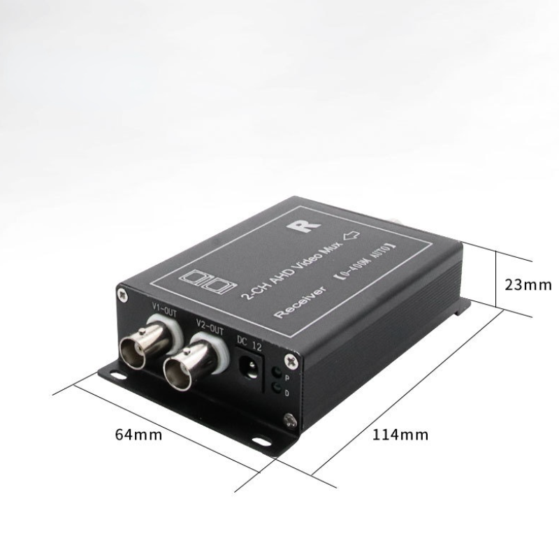 Cctv Camera Multiplexer 2 Channel Ahd Coaxial Video Multiplexer With Signal Transmission Distance Ahd Multiplexer