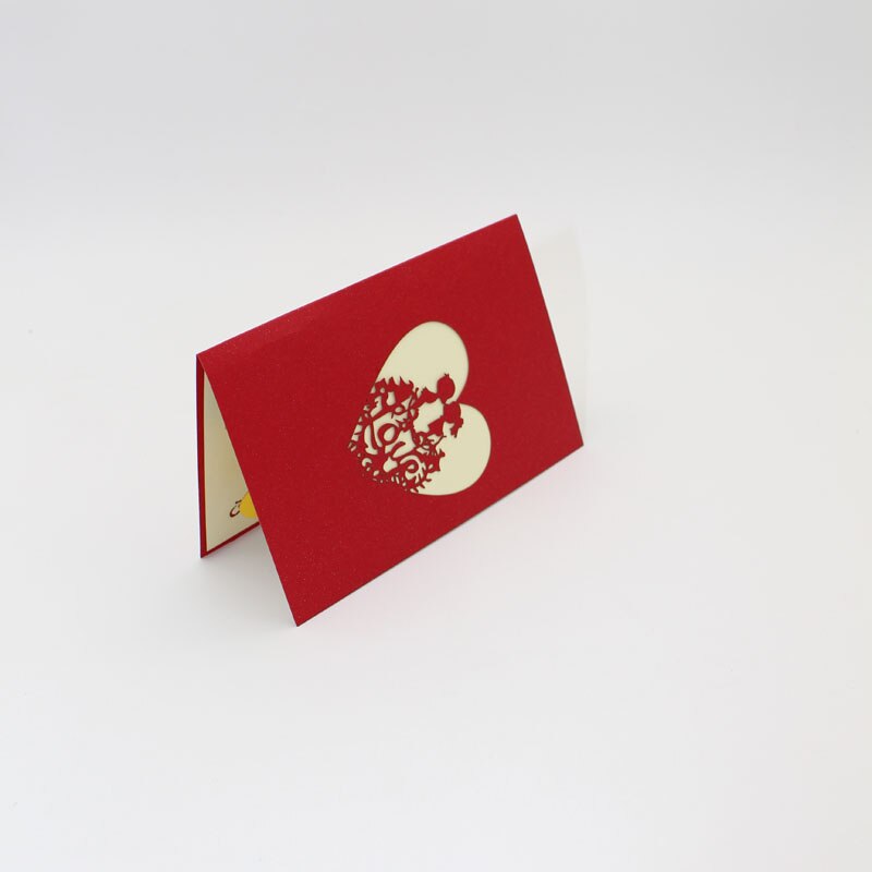3D Handmade Letter I LOVE YOU Girl Boy Propose Paper Greeting Cards with Envelope Valentine&#39;s Day Anniversary