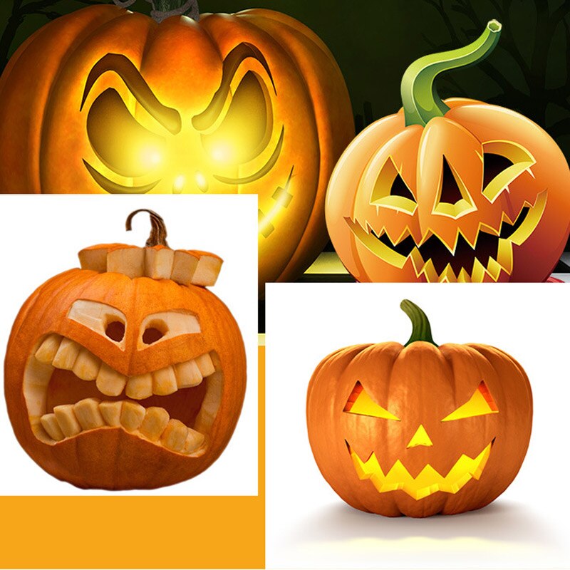 14pcs Set Pumpkin Carving Cutter Tool Kit Carve DIY Durable Reusable For Halloween Lanterns C1