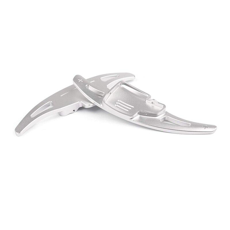 Paddle Shifter Extension , Aluminum Metal Steering Wheel Paddle Shifter Extensions for Ford Focus Escape Kuga (Silver)
