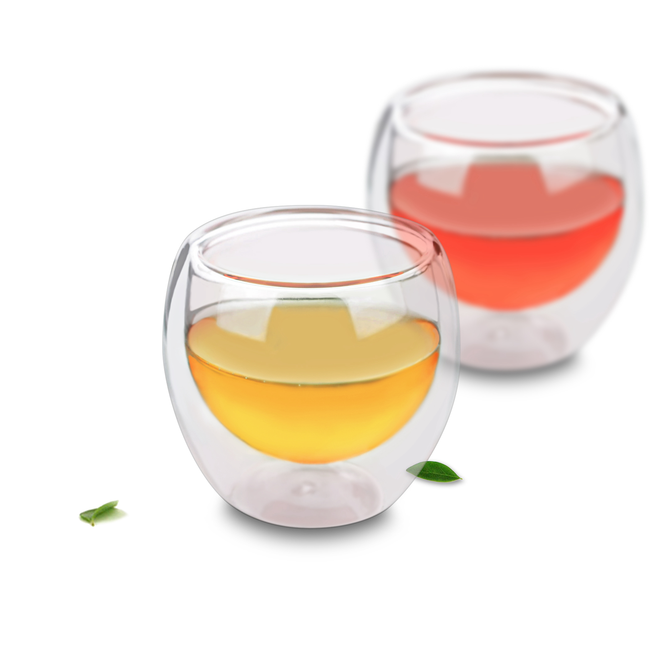 1X90 Ml Double Wall Layer Handgemaakte Helder Hitt... Grandado