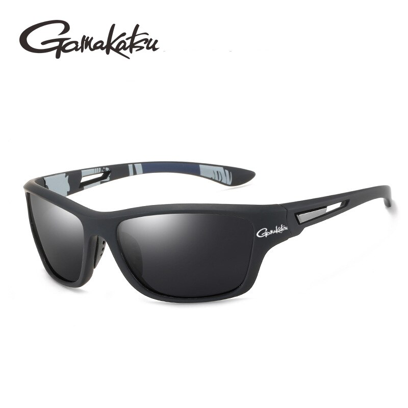 Gamakatsu Angeln Polarisierte Sonnenbrille Angeln Polarisierte Sonnenbrille Sonnenbrille Männer draussen Sport Brille Uv Schutz: Schwarz