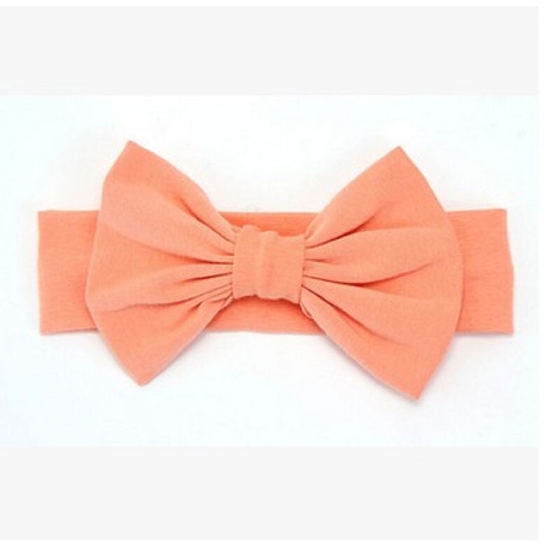 Toddler Girls Kids Headband Baby Girl Big Bow Hairband Headband Stretch Turban Knot Baby Turbans Accessoire red yellow: D