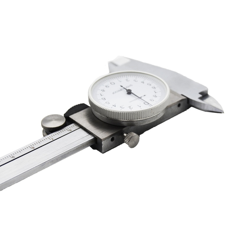 Rvs Metalen Schuifmaat Dial Schuifmaat 0.02 Mm Shock Proof 150 Mm 6 Inch 0.001 "Micrometer Meting mikrometr