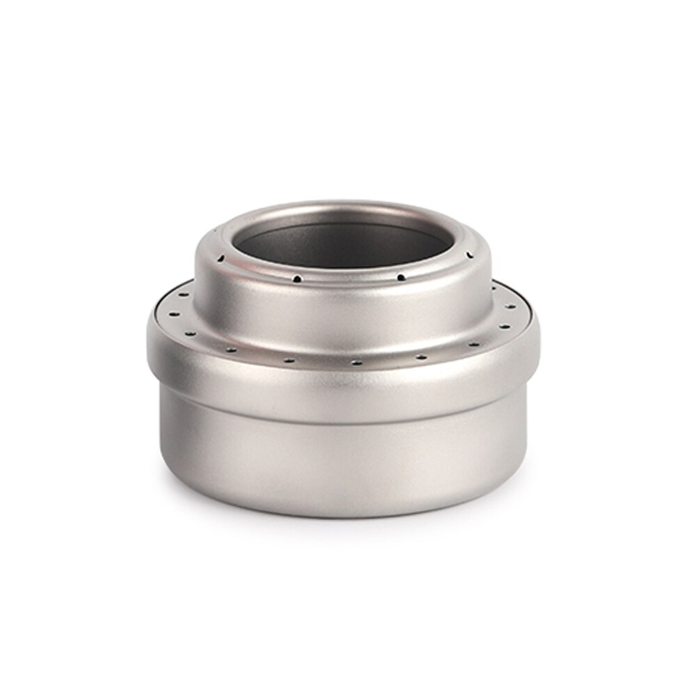 TOMSHOO Portable Mini Titanium Alcohol Stove with Lid Cross Stove Stand Rack Outdoor Camping Backpacking Cooking Alcohol Stove: Alcohol stove only