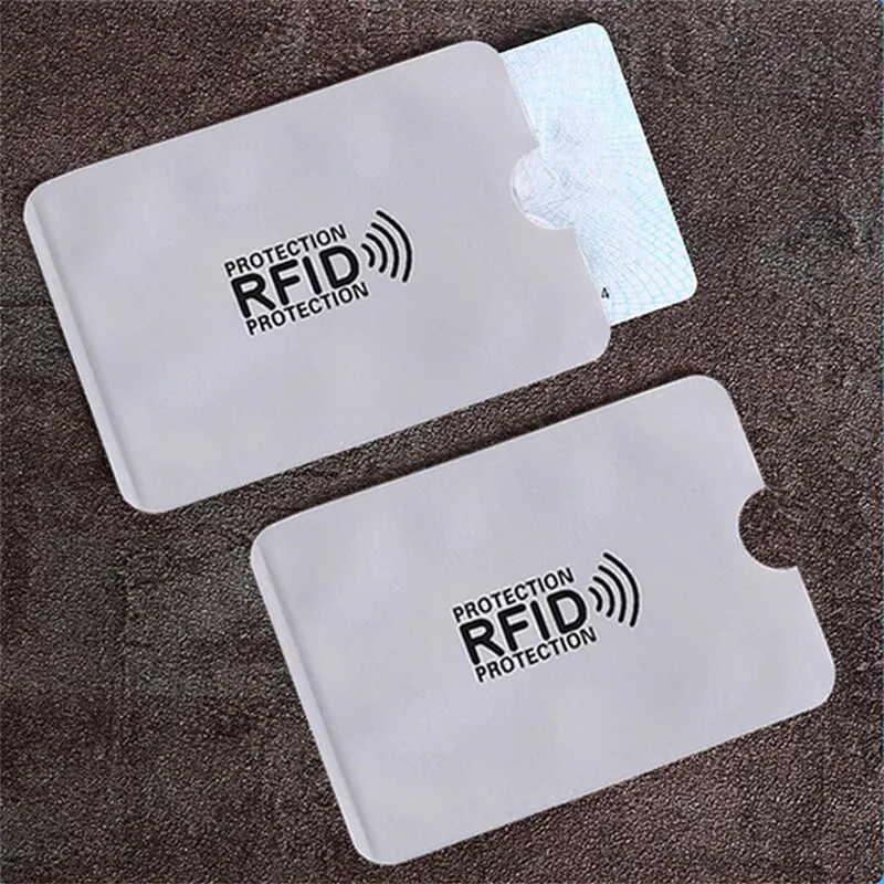 RFID-blockierende Kartenhülle, Aluminiumfolie, Diebstahlschutz, Swipe, Entmagnetisierungshülle, Abschirmtasche