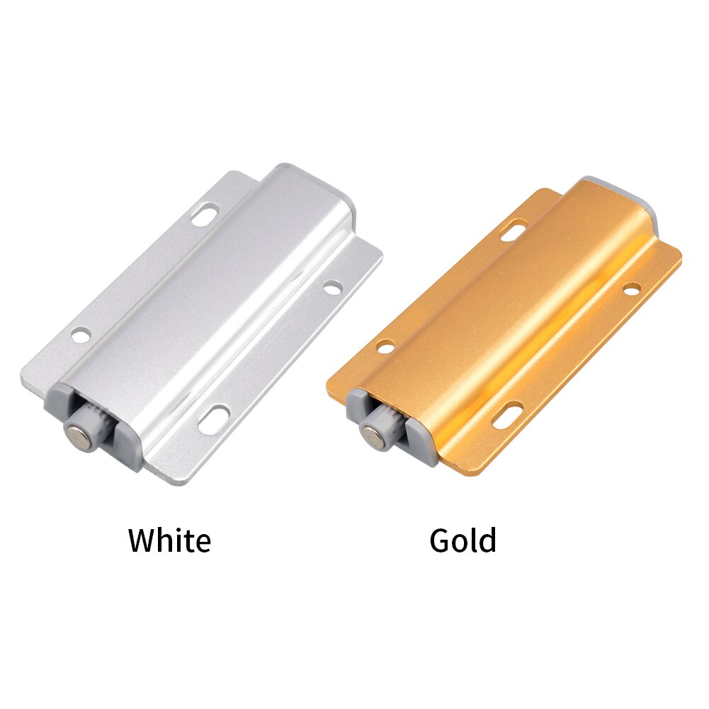 6pcs Wardrobe Cabinet Drawer Furniture Aluminum Alloy Door Catches Magnetic Touch Latch Kitchen Push Open Closet Amortisseur